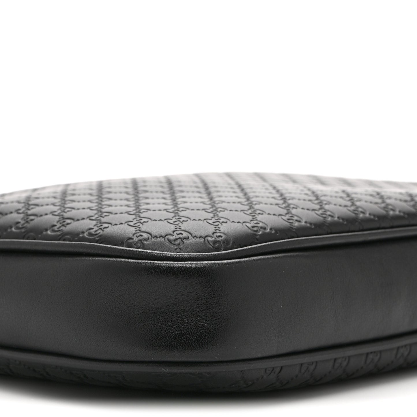 Microguccissima GG Wristlet Pouch Black