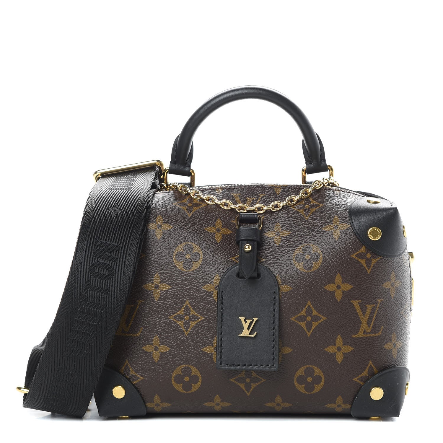 Louis Vuitton Monogram Petite Malle Souple Black 1 of 11