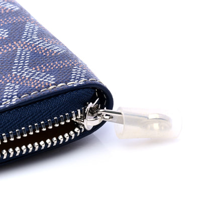 Goyard Goyardine Matignon PM Wallet Navy 5 of 6