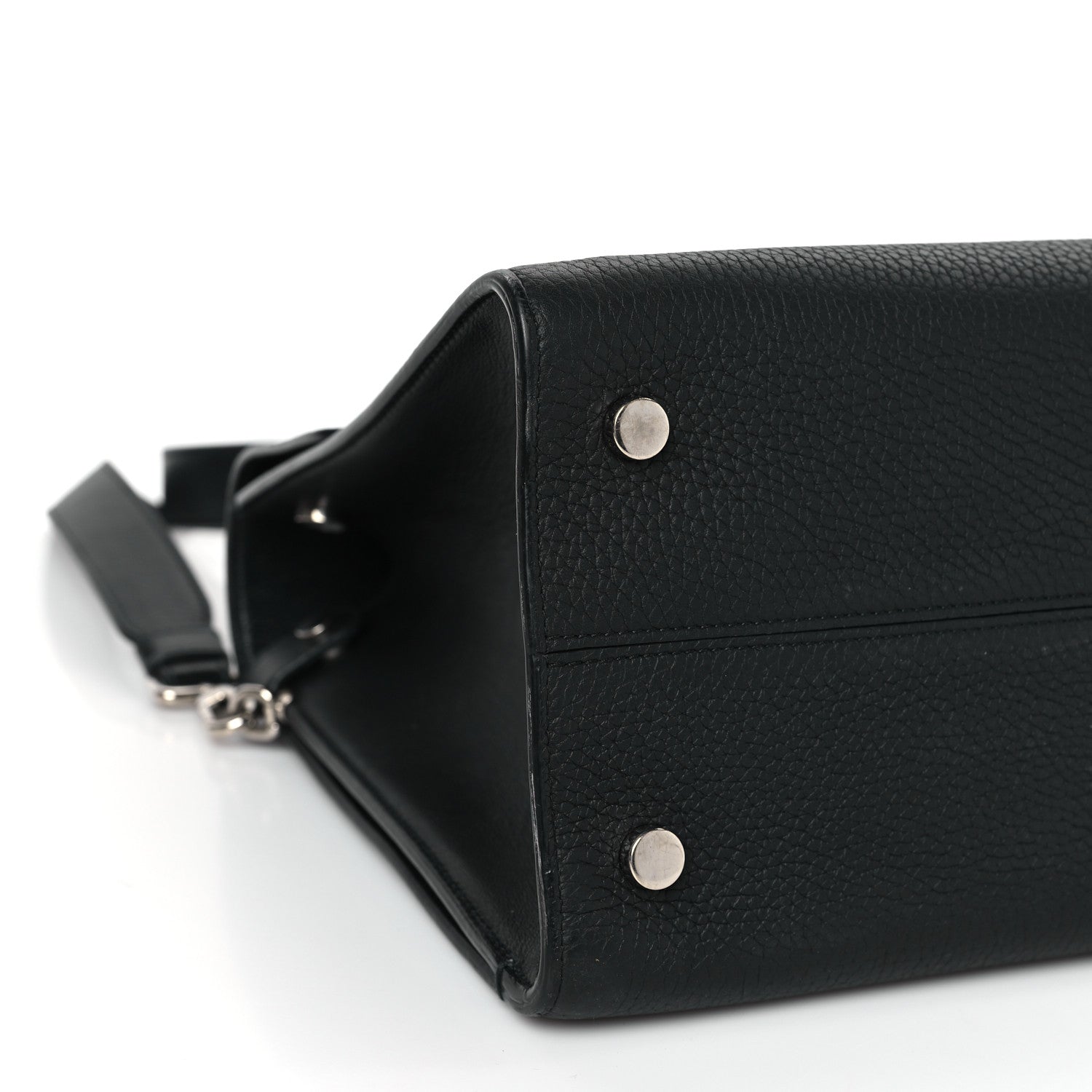Christian Dior Grained Calfskin Medium Diorever Flap Black 8 of 11