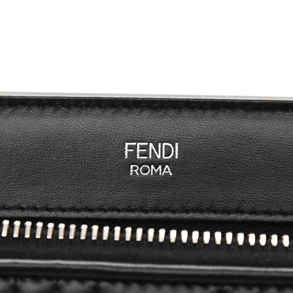 Fendi Shiny Nappa Trapuntata Chain Small DotCom Click Chain Satchel Black 7 of 11