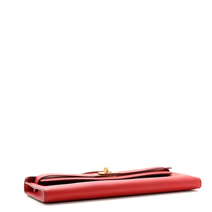 Hermes Swift Kelly Cut Clutch Pochette Vermillion 4 of 10
