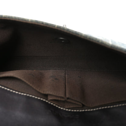 Chanel Denim Chocolate Bar Quilted East West Flap 5 of 12