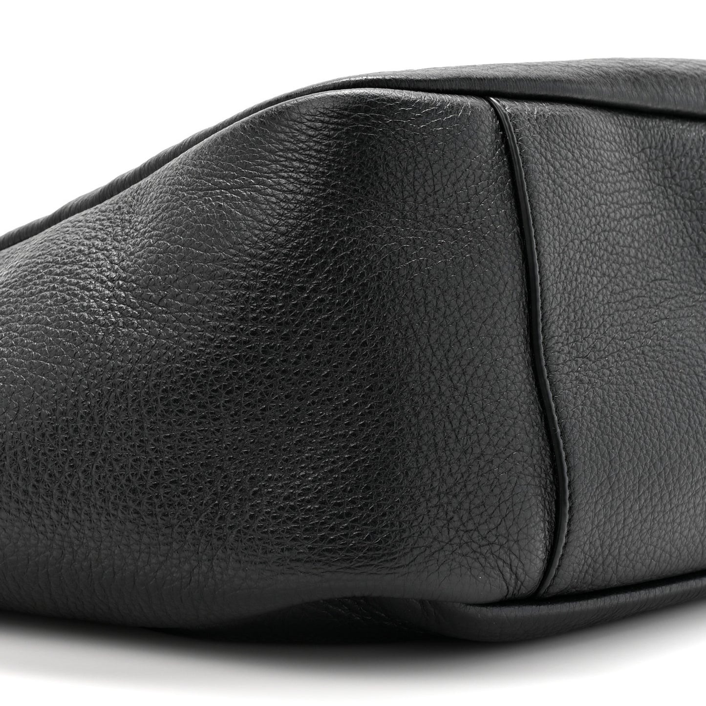 Grained Deerskin Bea Tote Black