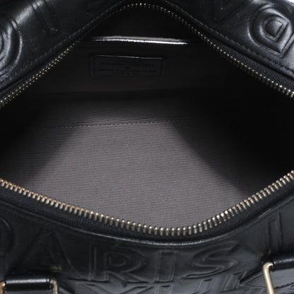 Louis Vuitton Calfskin Embossed Mini Cube Speedy Black 5 of 7