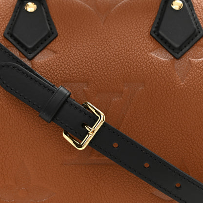 Louis Vuitton Empreinte Monogram Giant Wild At Heart Speedy Bandouliere 25 Caramel 7 of 8