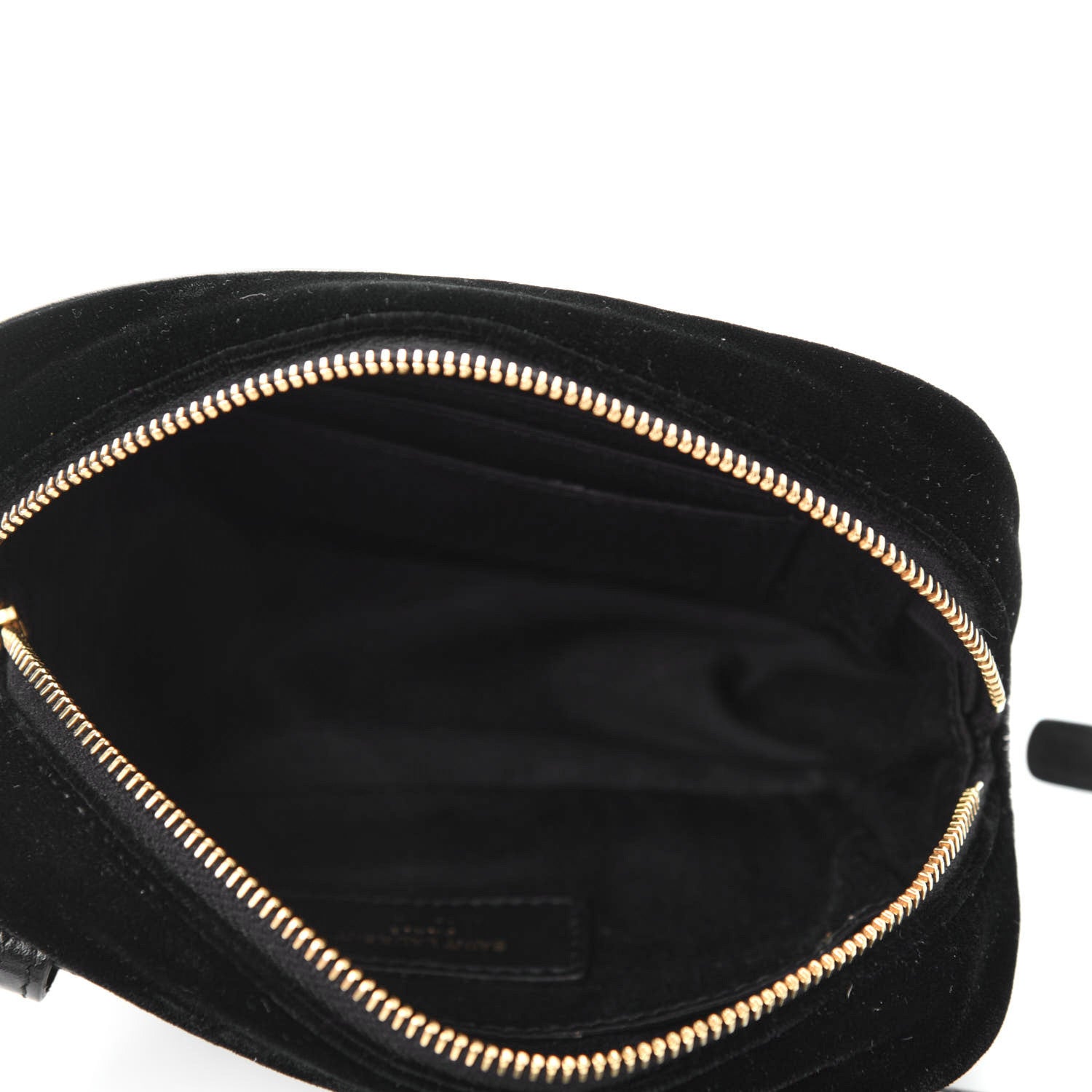 Saint Laurent Velour Matelasse Monogram Lou Belt Bag Black 5 of 11