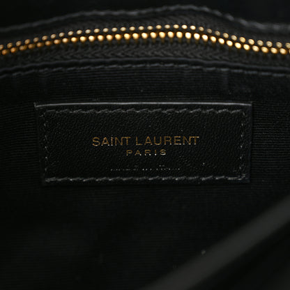 Saint Laurent Calfskin Y Quilted Monogram Toy Loulou Crossbody Bag Black 6 of 10