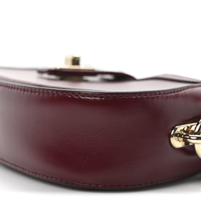 Gucci Calfskin Mini Moon Side Shoulder Bag Rosso Ancora 10 of 10