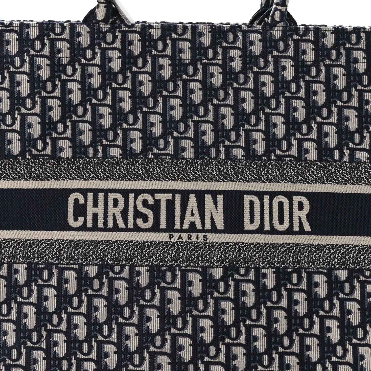 Christian Dior CHRISTIAN DIOR Oblique Large Book Tote Blue Multicolor 8 of 11