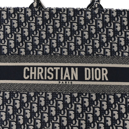 Christian Dior CHRISTIAN DIOR Oblique Large Book Tote Blue Multicolor 8 of 11