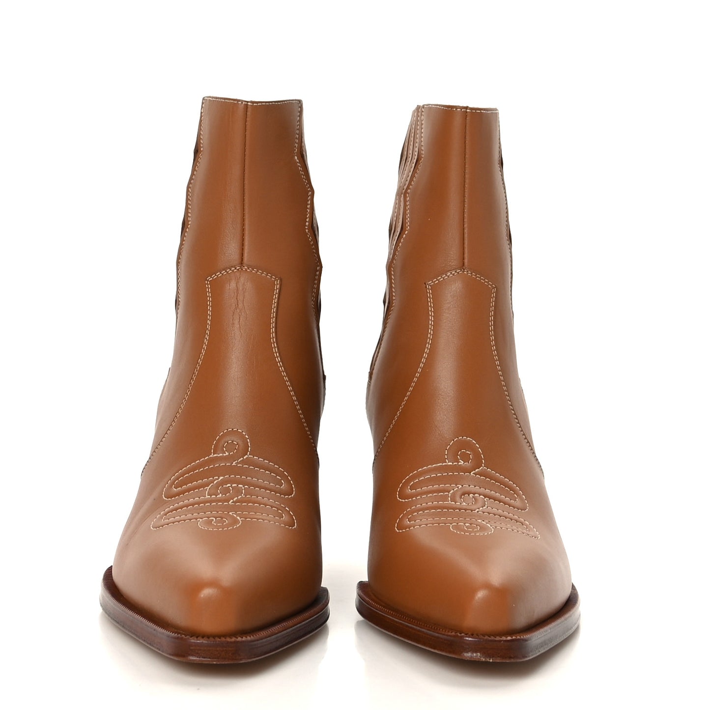 Calfskin Womens Vegas Ankle Boot 38 Naturel