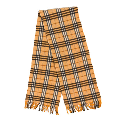 Burberry Wool Check Scarf Yellow 2 of 4
