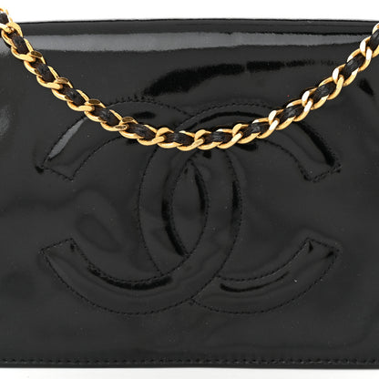 Chanel Patent Timeless CC Wallet On Chain WOC Black 8 of 10