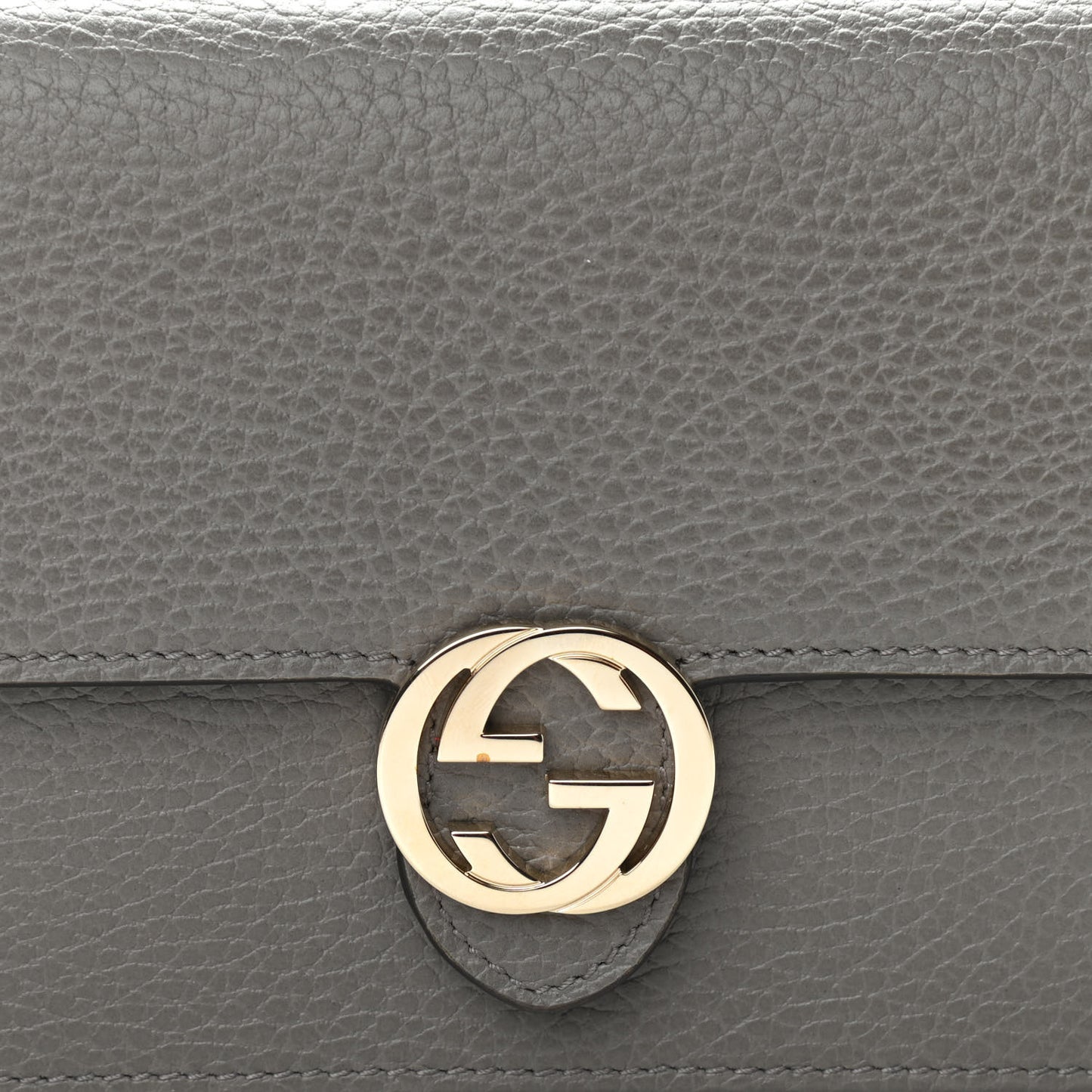 Dollar Calfskin Interlocking G Chain Wallet Loess