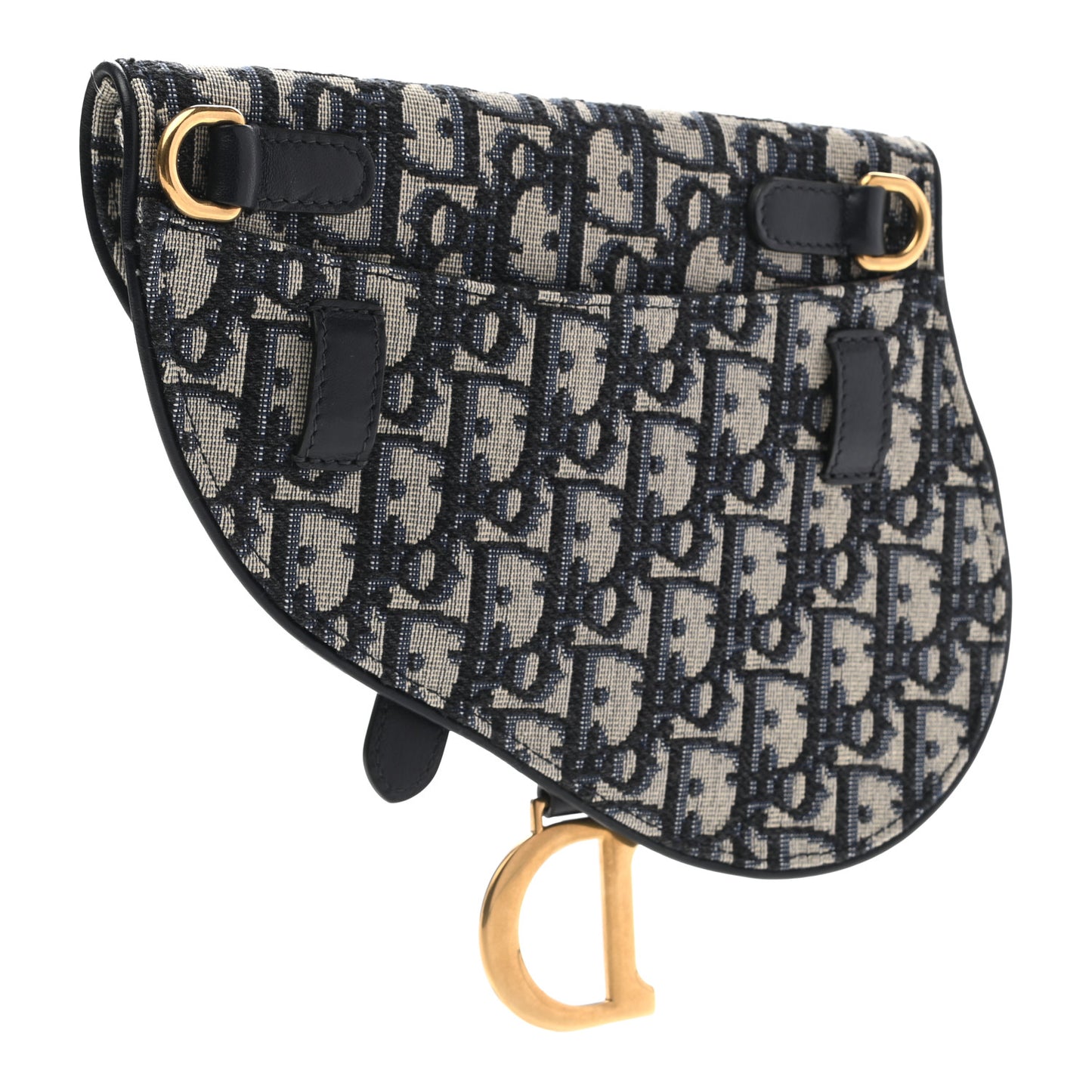 Oblique Saddle Belt Pouch Blue
