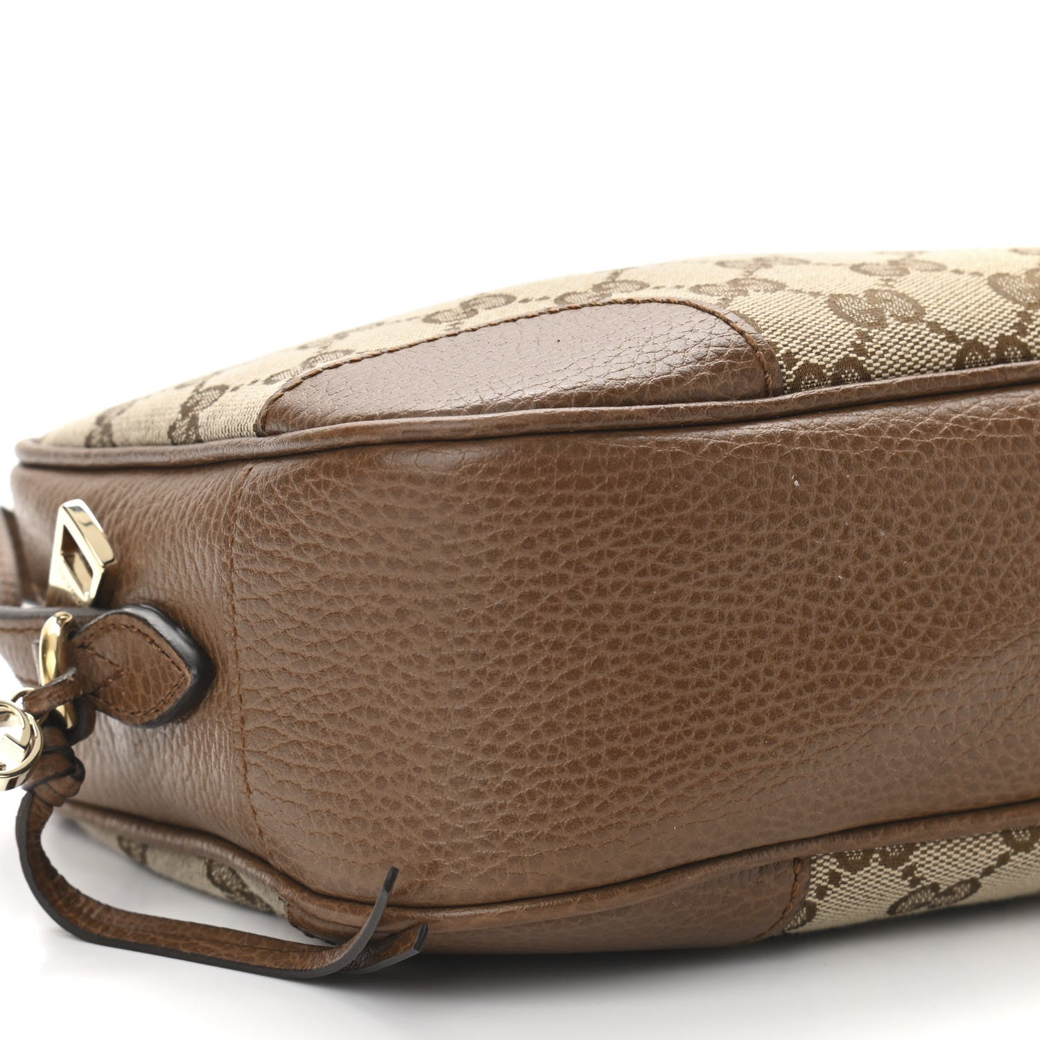 Gucci Monogram Mini Bree Messenger Bag Beige Tabacco 10 of 11