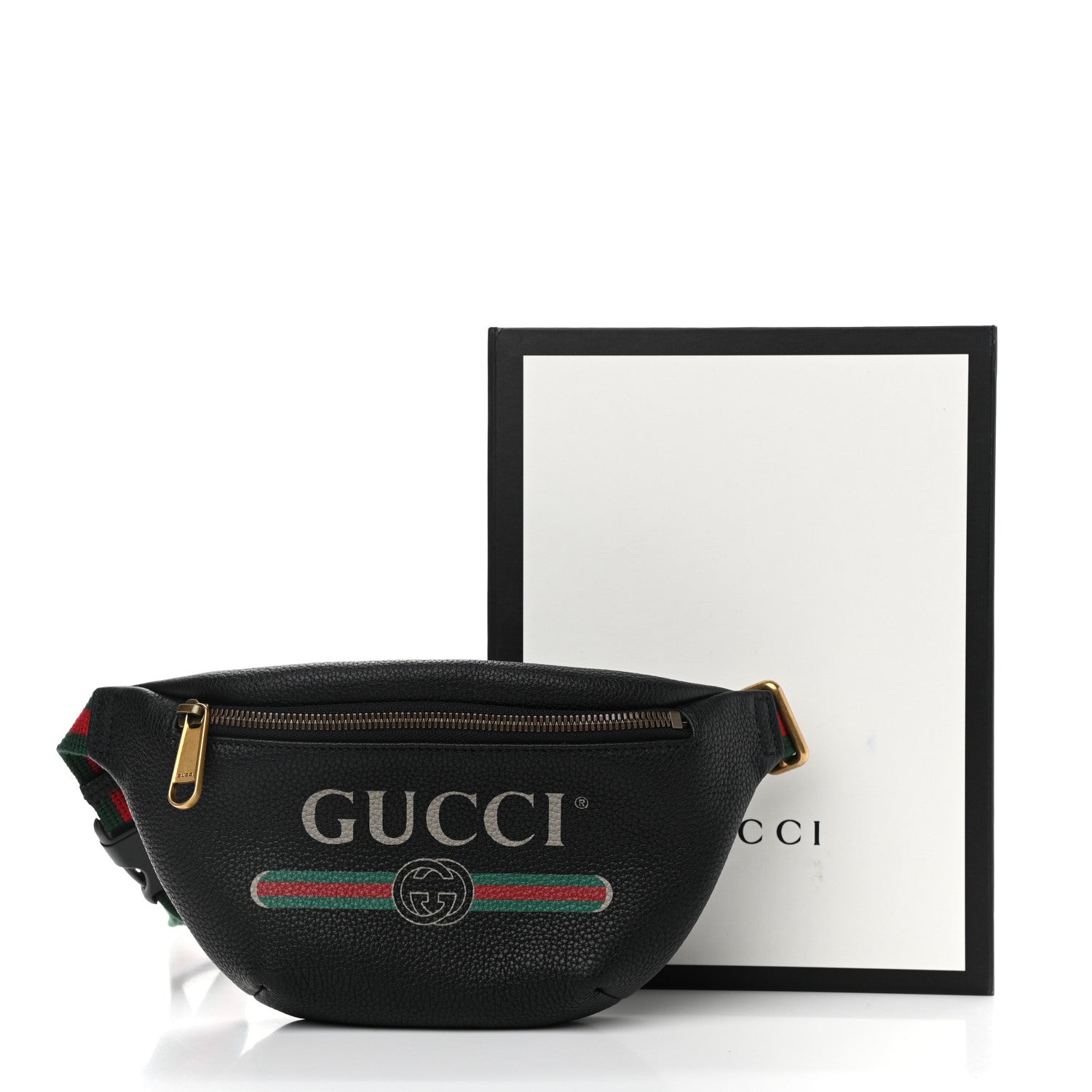 Gucci Grained Calfskin Small Logo Belt Bag Black 11 of 11