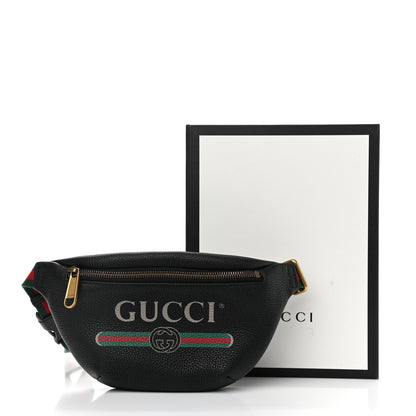 Gucci Grained Calfskin Small Logo Belt Bag Black 11 of 11
