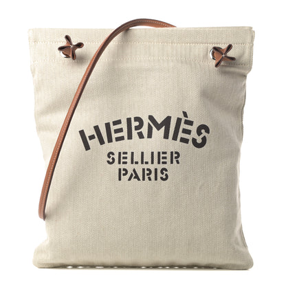 Hermes Canvas Swift Aline Grooming Bag Gold 1 of 11