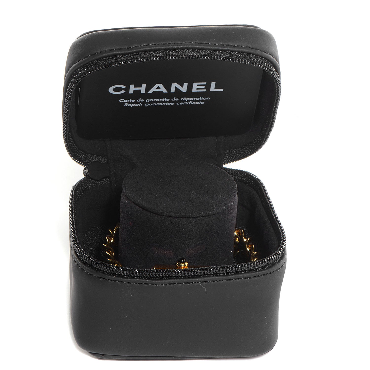 Chanel Stainless Steel Lambskin 20mm Chain Premiere Quartz Watch Gold M 6 of 8