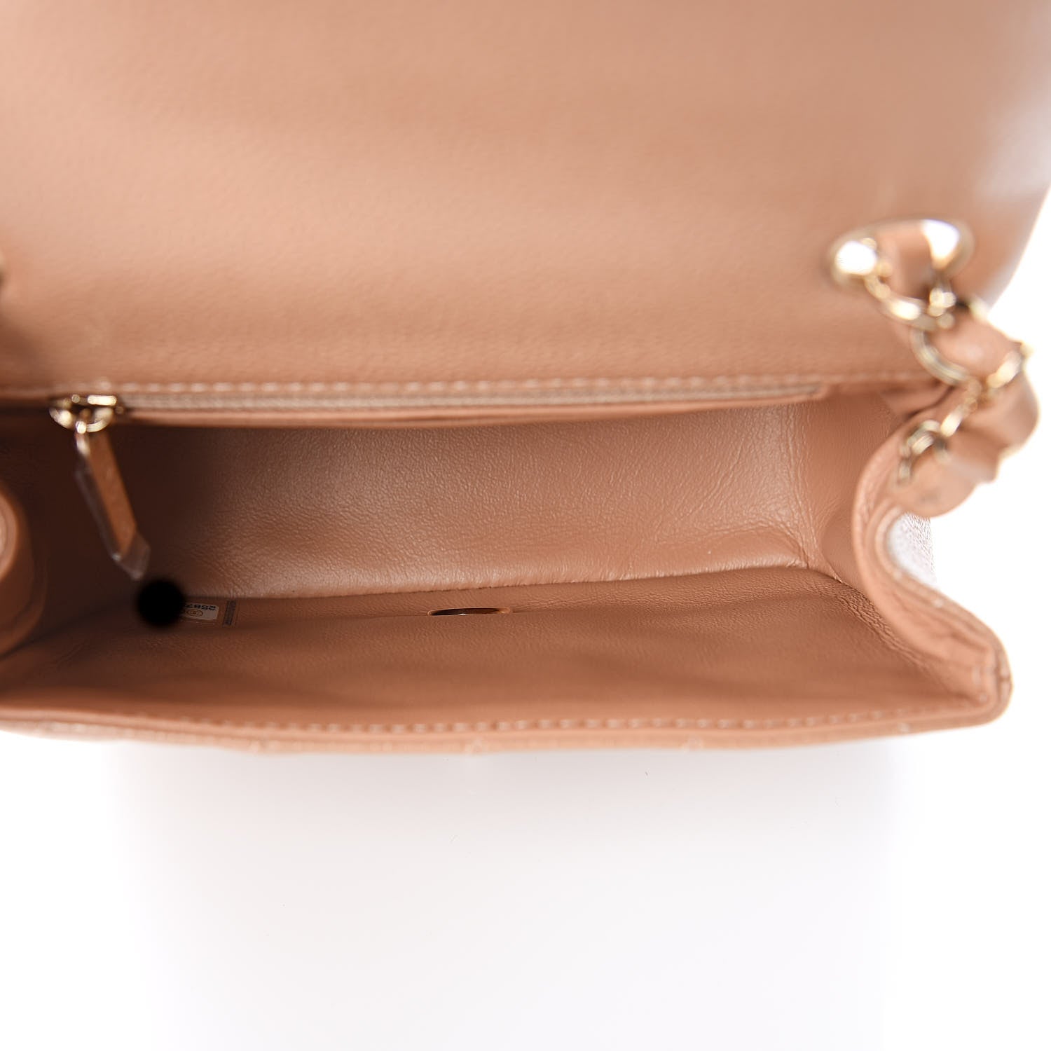 Chanel Iridescent Caviar Quilted Mini Square Flap Beige 5 of 11
