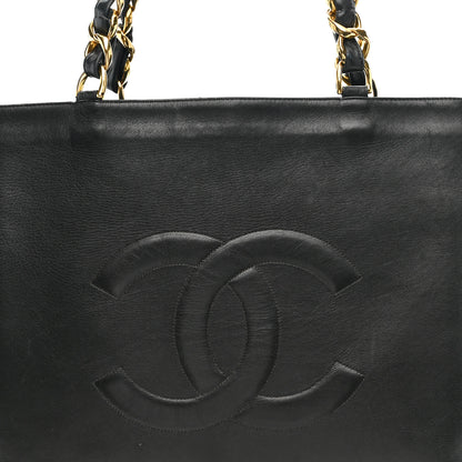 Chanel Lambskin CC Tote Black 9 of 13