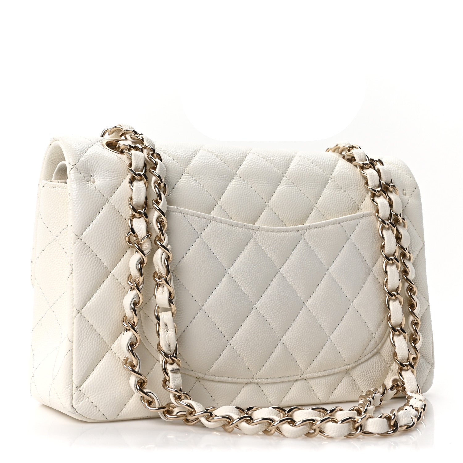 Chanel Caviar Quilted Small Double Flap White 3 of 10
