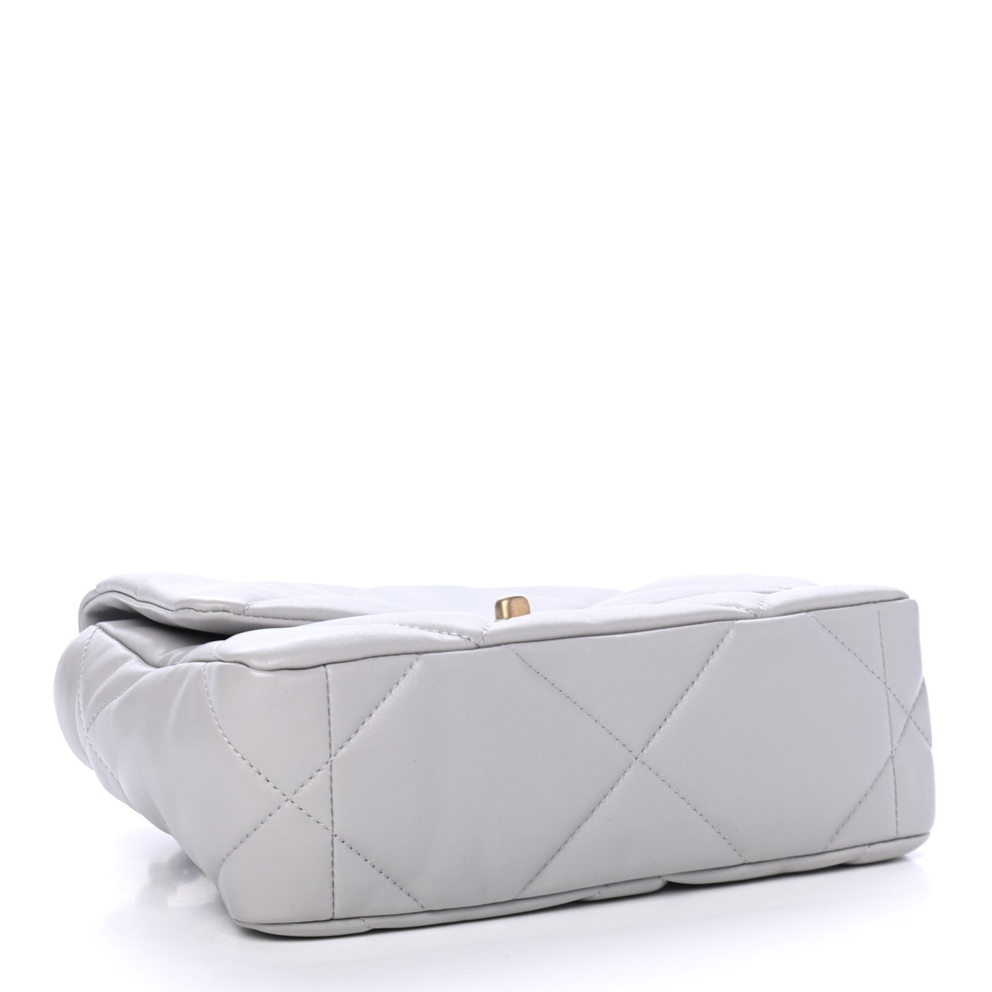 Lambskin Quilted Medium Chanel 19 Flap Grey