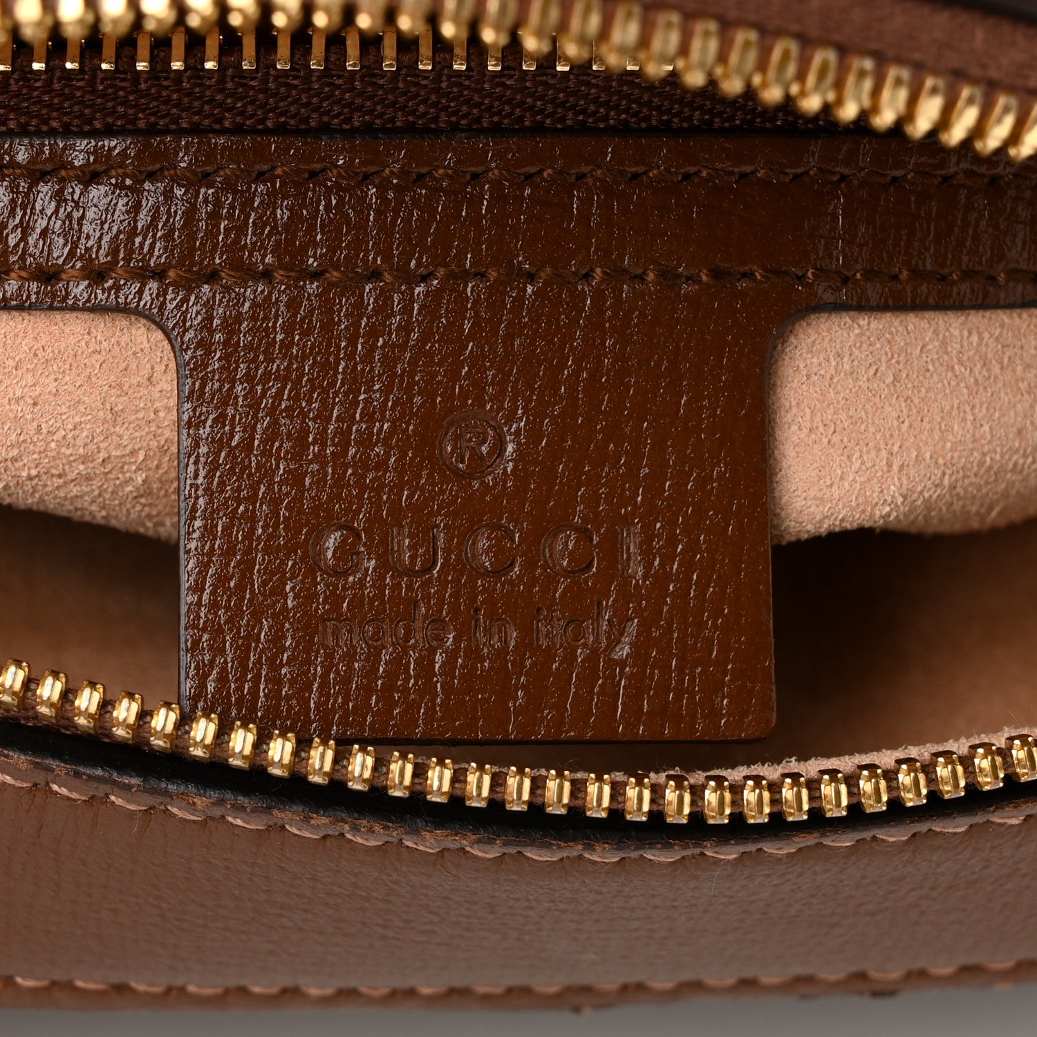 Gucci GG Supreme Monogram Small Horsebit 1955 Shoulder Bag Beige Brown Sugar 6 of 10