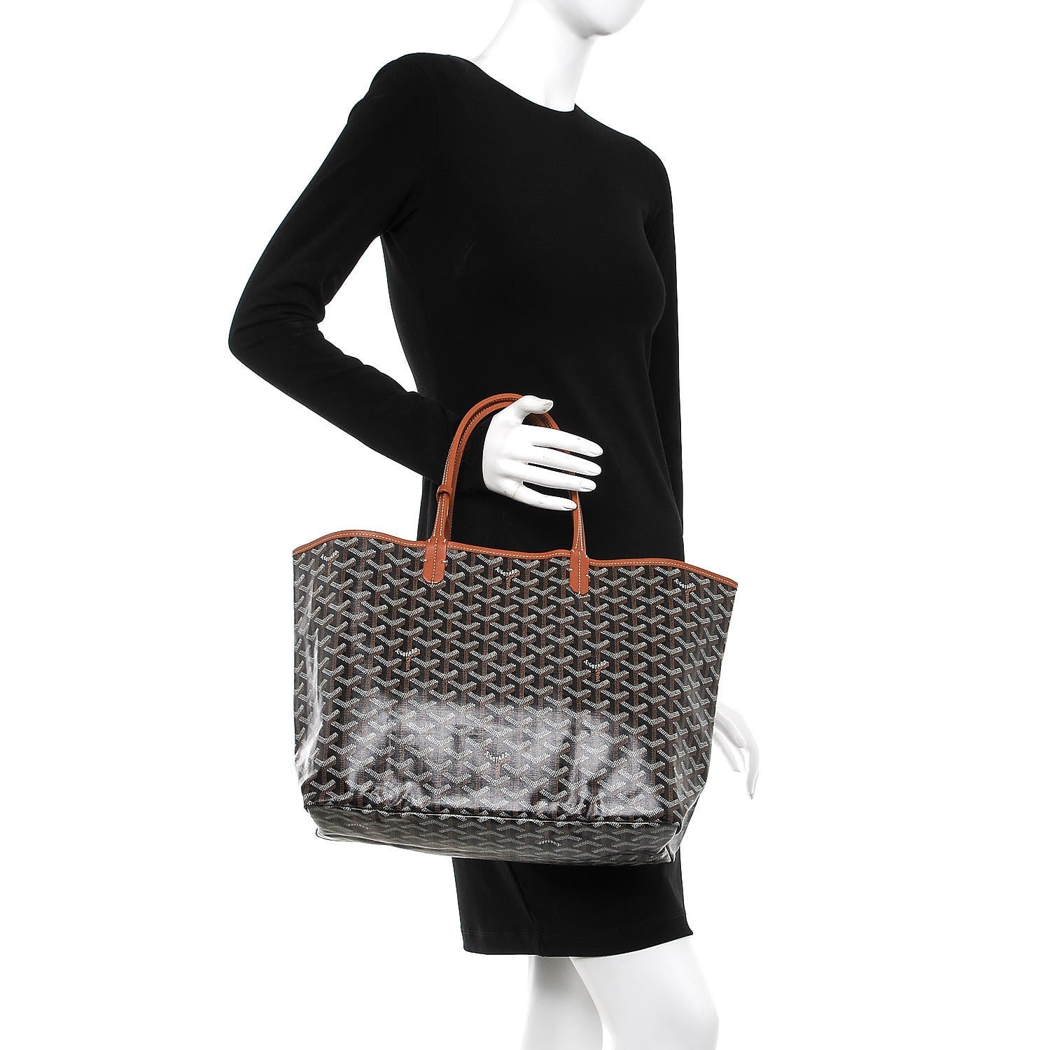 Goyard Goyardine Saint Louis PM Black Gold 2 of 9