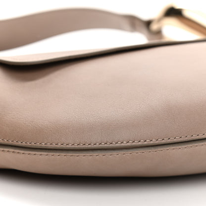 Chloe Grain Calfskin Kiss Hobo Motty Grey 9 of 12