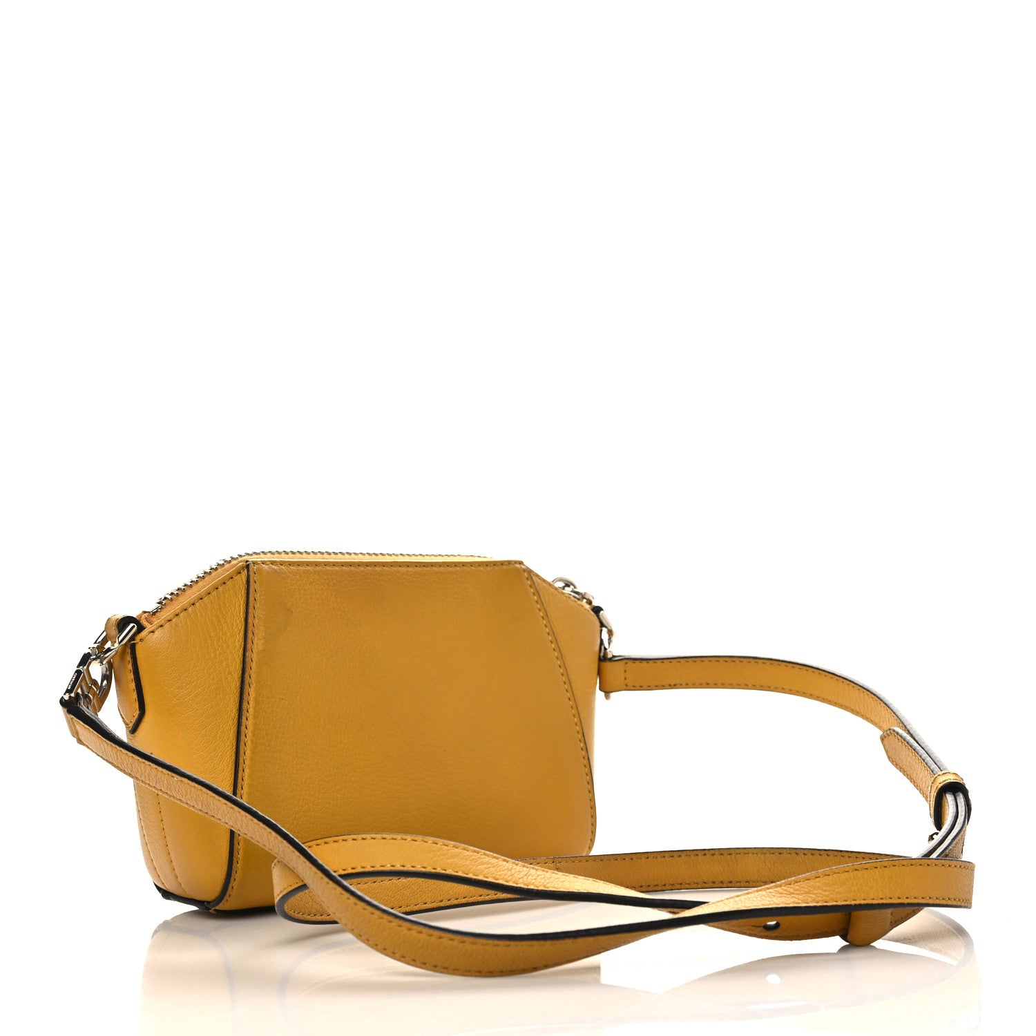 Givenchy Sugar Goatskin Nano Antigona Dark Yellow 3 of 10