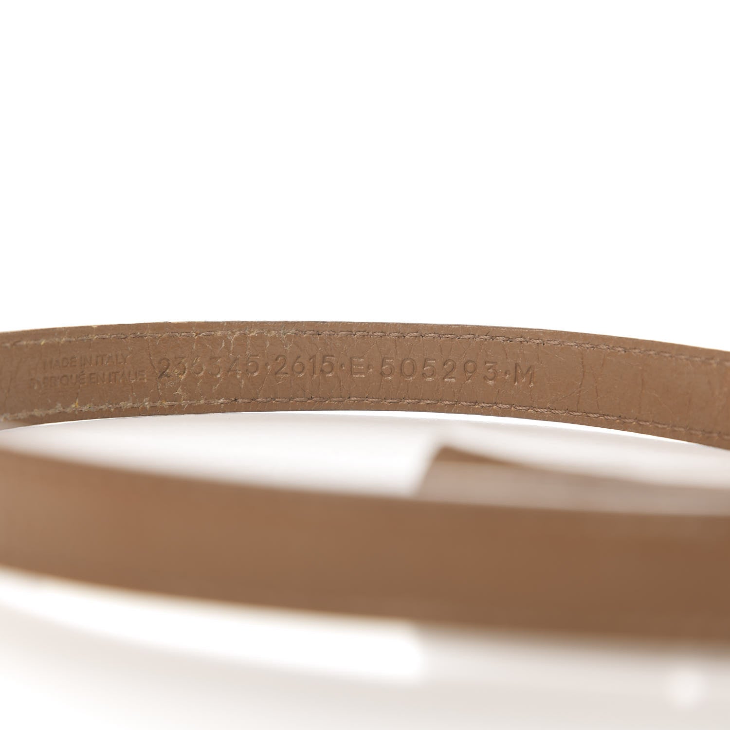 Balenciaga Agneau Giant Silver Hardware Triple Tour M Bracelet Marron Cannelle 6 of 8