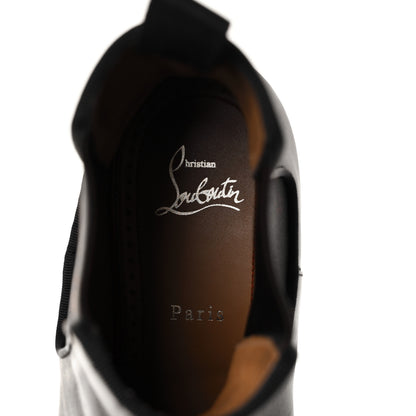 Christian Louboutin Calfskin Mens Melon Flat Chelsea Boots 41.5 Black 7 of 9