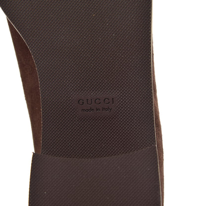 Gucci Velvet GG Monogram Thompson Derby Loafers 39.5 Vintage Cocoa Brown 6 of 9