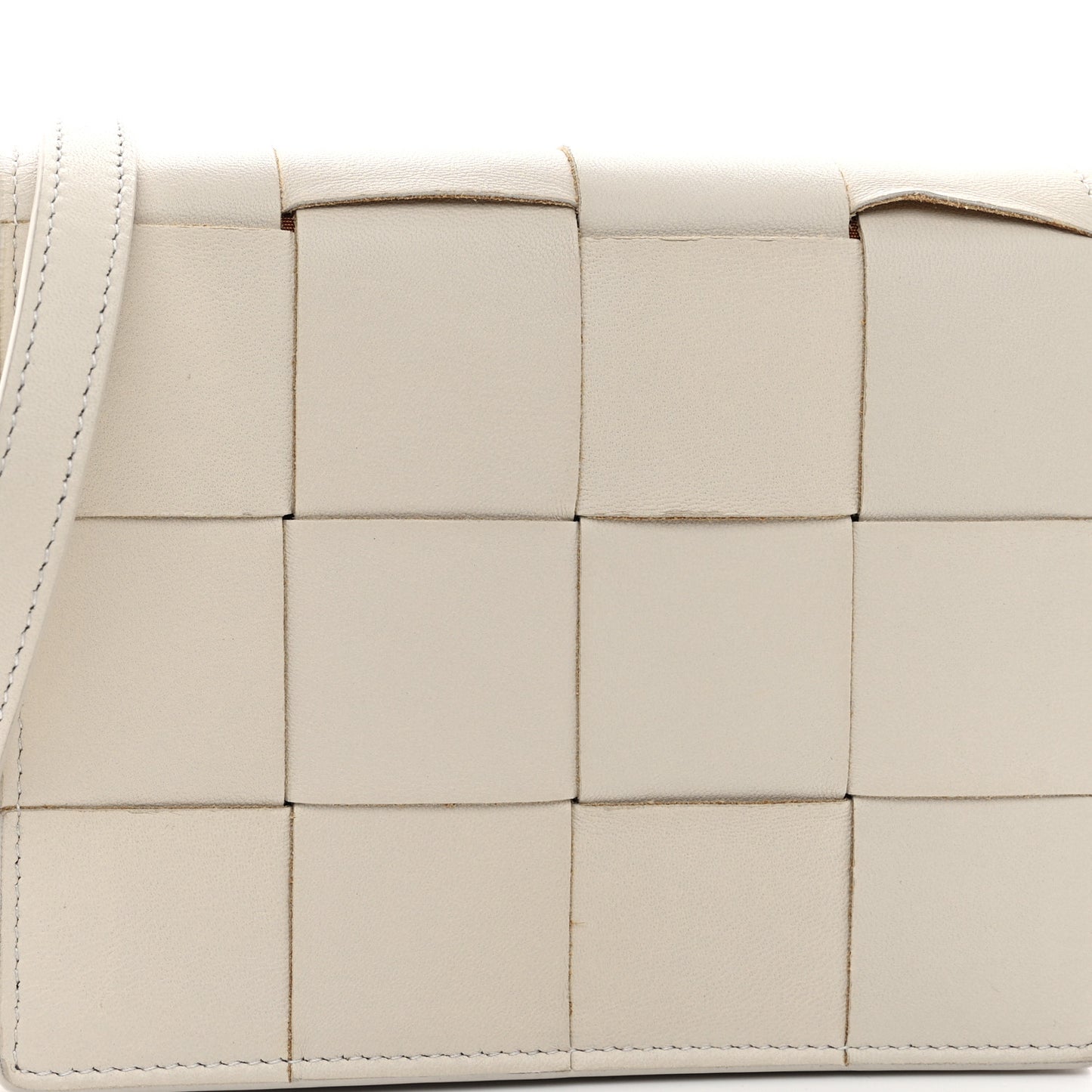 Lambskin Maxi Intrecciato Mini Cassette Crossbody Bag Plaster