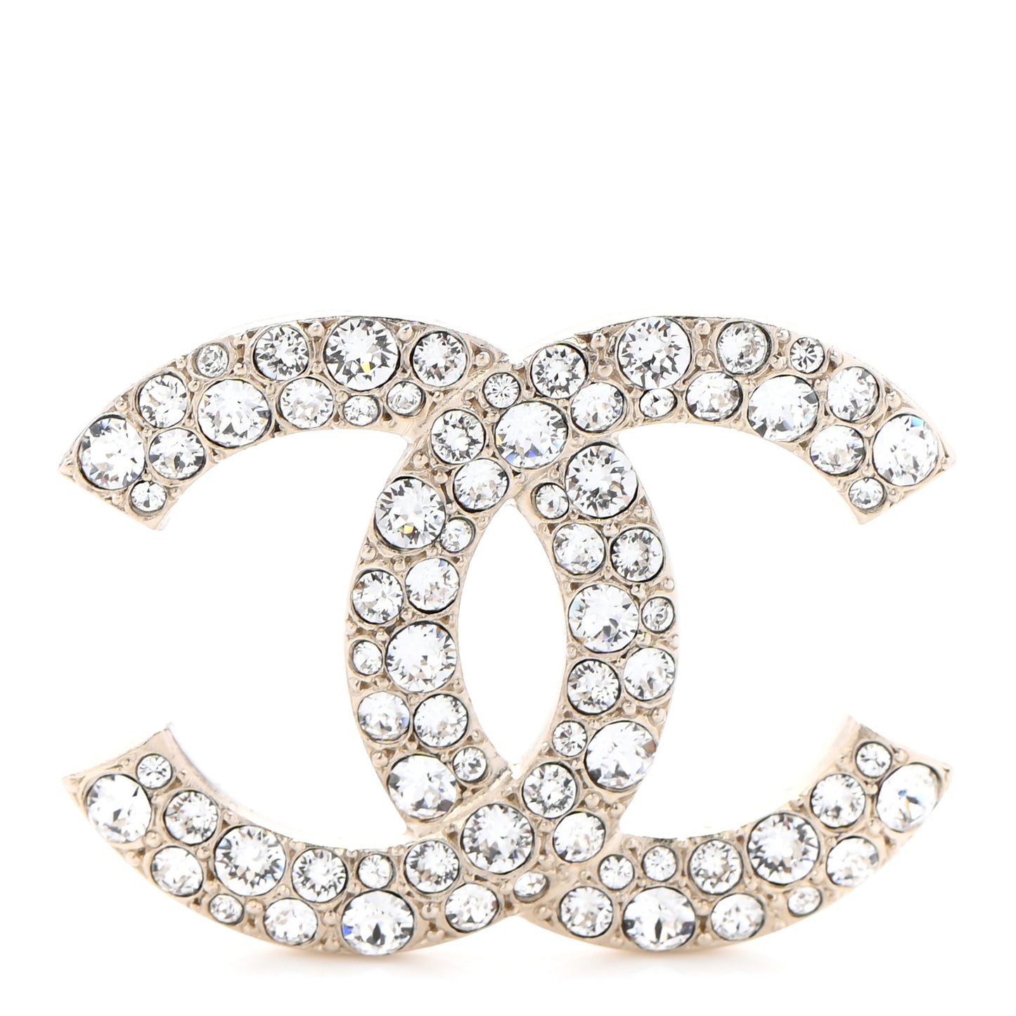 Crystal Palais Garnier CC Brooch Gold