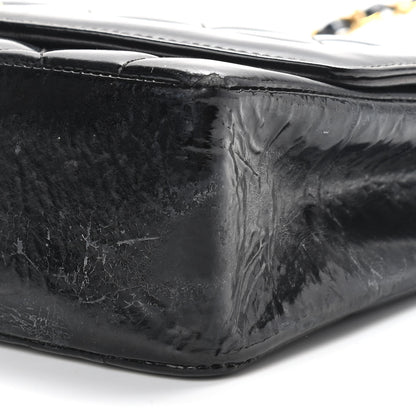 Chanel Patent Quilted Medium Single Flap Bag Black 10 of 22
