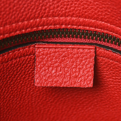 Gucci Textured Calfskin Large Bright Bit Tote Red 7 of 11