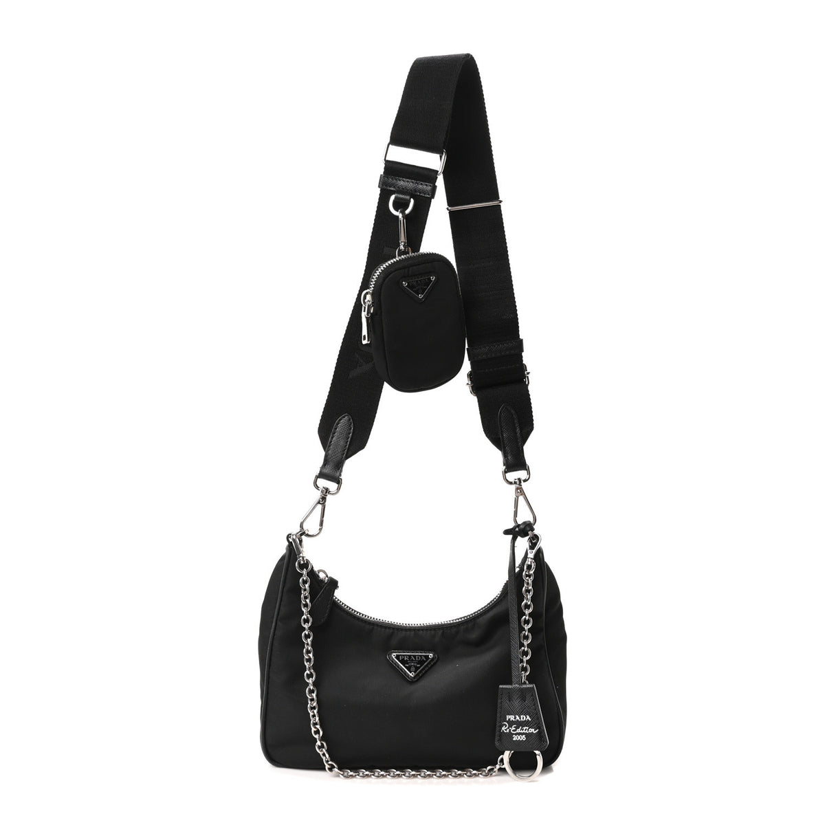 Nylon Re-Edition 2005 Shoulder Bag Black