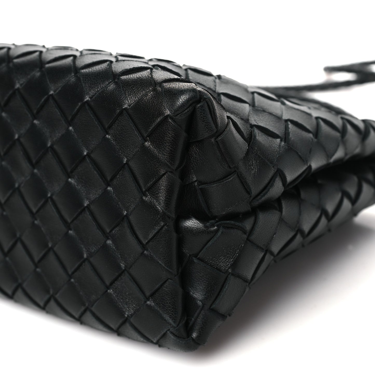 Nappa Intrecciato Small Andiamo Shoulder Bag Black