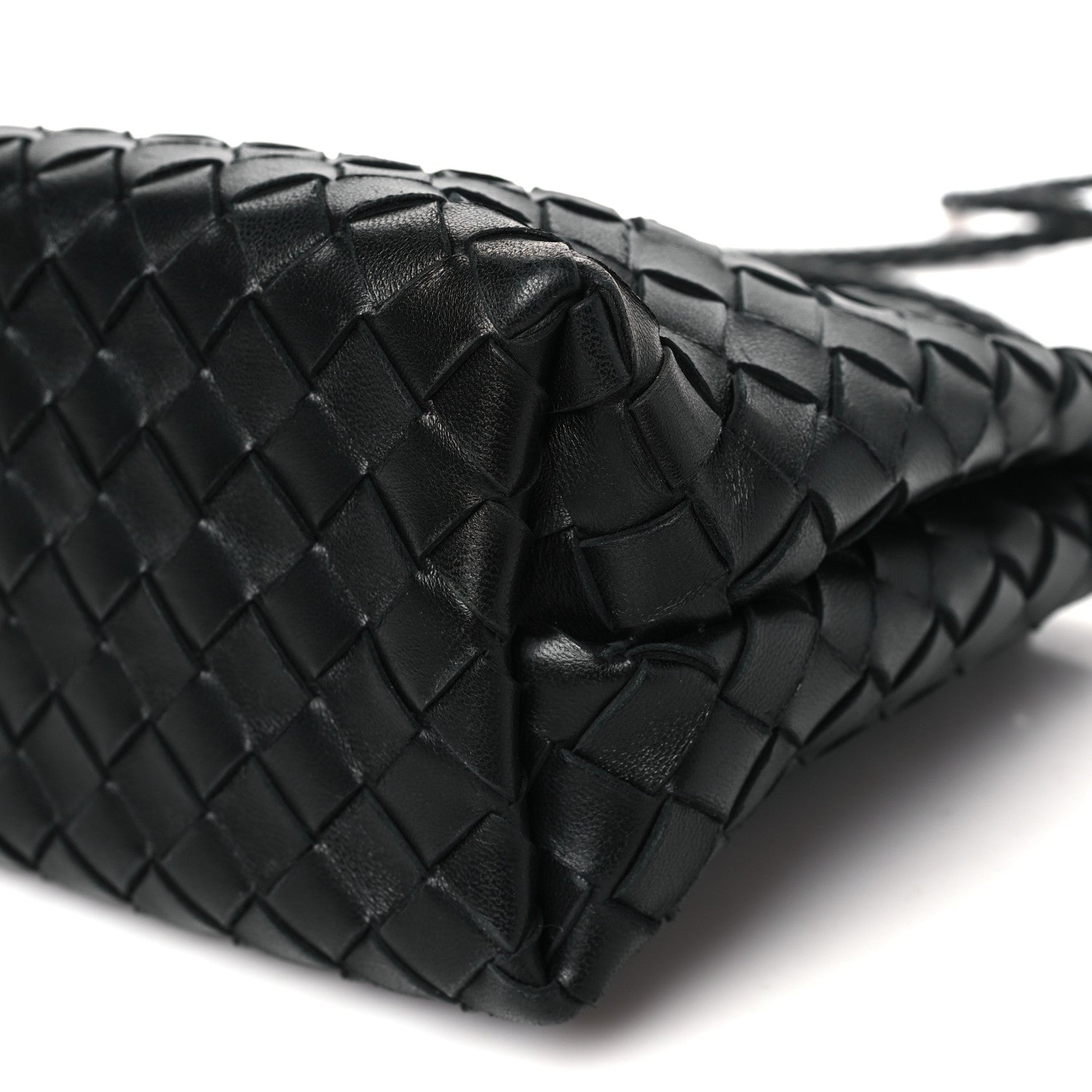 Bottega Veneta Nappa Intrecciato Small Andiamo Shoulder Bag Black 9 of 9