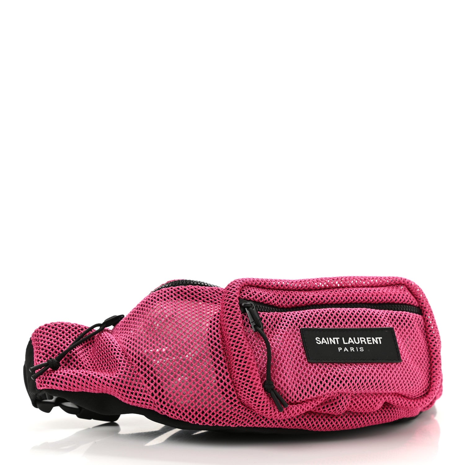 Saint Laurent Nylon Mesh SLP Belt Bag Fuchsia 1151076 – FASHIONPHILE