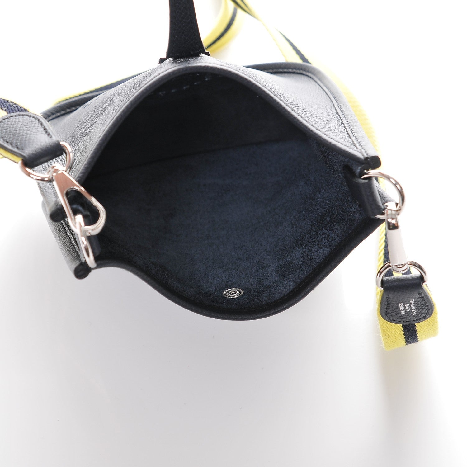 Hermes Epsom Amazone Evelyne TPM Bleu Indigo Lime 7 of 7
