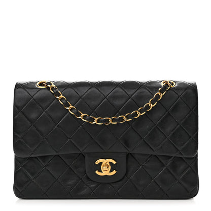 Chanel Lambskin Quilted Medium Double Flap Black 1 of 16