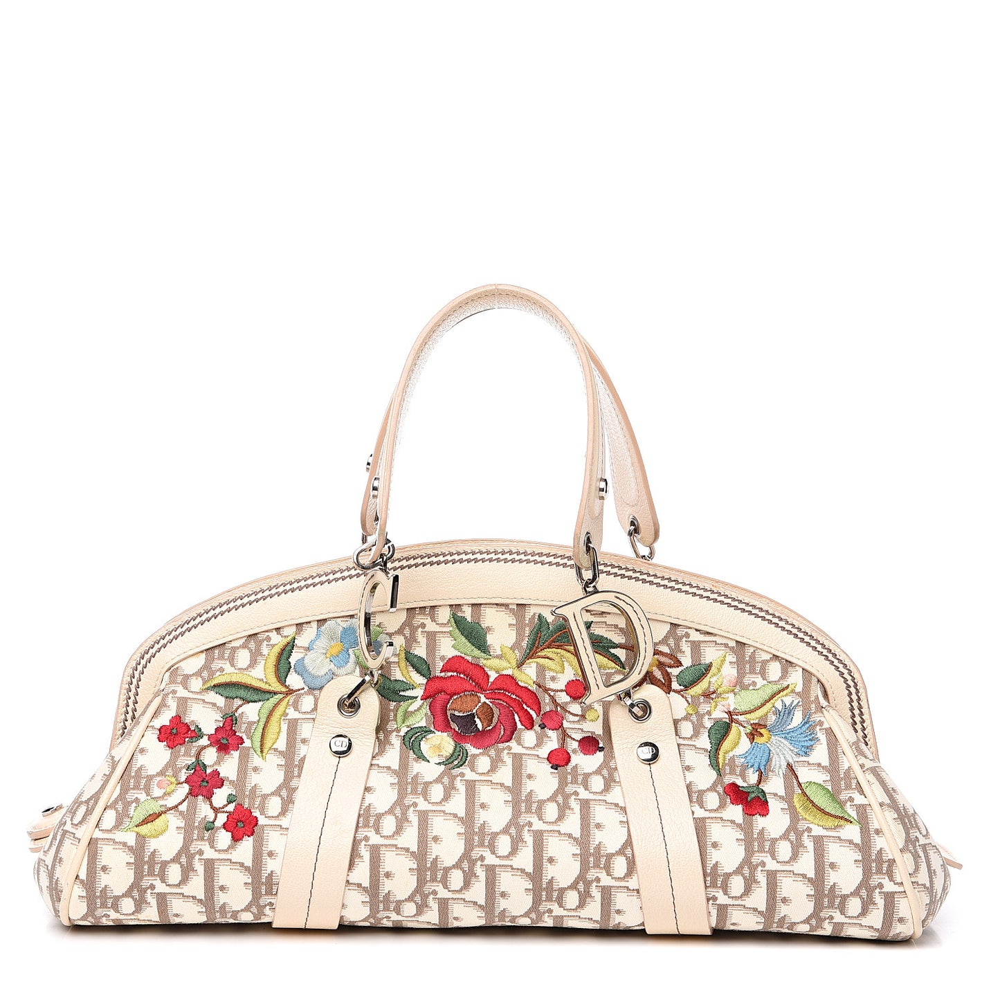 Monogram Vintage Flowers Bowler Beige