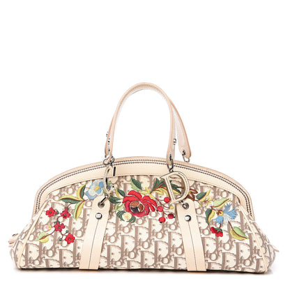 Christian Dior Monogram Vintage Flowers Bowler Beige 1 of 13