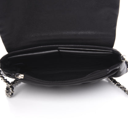 Chanel Caviar Half Moon Wallet On Chain WOC Black 5 of 13