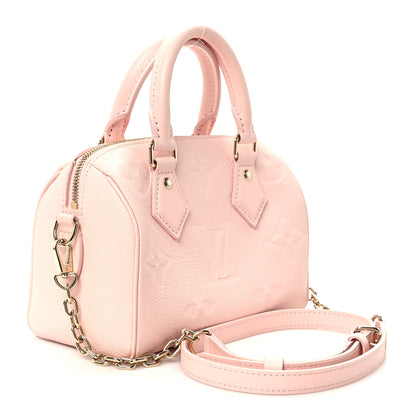 Louis Vuitton Empreinte Monogram Giant Speedy Bandouliere 20 Pink Opale 2 of 9